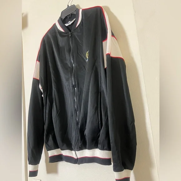 Christian Dior Vintage Men's Monsieur Track Jacket Black Extra Large Long XLL
